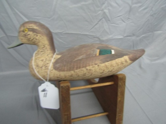 MADISON MITCHELL HEN GREEN WING TEAL SIGNED DATED 1966