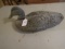 CORK BLACK DUCK WITH CARVED HEAD MAKER UNKNOWN