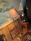 LOT OF THREE FLOOR LAMPS AND SMALL RUGS AND DECORATIVES