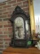 EMPIRE STYLE MANTEL CLOCK WITH CHERUBS APPROXIMATELY 24 INCH TALL
