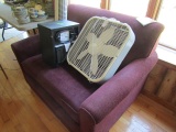 LAZYBOY 1 1/2 SIZE CHAIR WITH CONTENTS OF HEATERS AND FANS