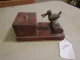 CARVED BOX WITH DUCK