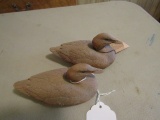 PAIR OF MINIATURE BLACK DUCKS BY HIGH POINT NC PHASE IV