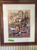 DALE EARNHART POSTER FRAMED 10/676 BY GEORGE WRIGHT