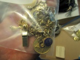 LOT OT POLICEMEN JEWELRY INCLUDING TIE CLASPS BRACELETS AND MORE