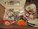 BOX INCLUDING COSTUME JEWELRY AND BOXES