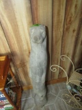 HAND CARVED STANDING OTTER APPROXIMATELY 40 INCH TALL