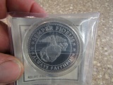 SEMPER FIDELIS COIN COPPER AND SILVER PLATED