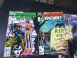 OVER 40 COMICS AND BOOKS INCLUDING DC THE DOOM PATROL AND BETTIE PAGE COMIC