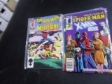 5 COMICS INCLUDING SPIDERMAN VS WOLVERINE 1 AND THE LAST MARVEL TEAM UP 150