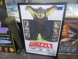 MOVIE POSTER FRAMED UNDER GLASS GRIZZLY 3 1/2 X 2 1/2