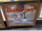 BUDWEISER MIRRORED ADVERTISING WITH WOOD DUCKS 36 X 28