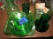 BOX LOT DEPRESSION GLASS INCLUDING REFRIG DISH JUICE GLASSES SQUARE BOWL WI