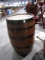 ANTIQUE WOODEN KEG 23 INCH TALL X 14