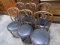 6 ICECREAM PARLOR CHAIRS