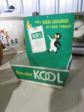 KOOL CIGARETTE TIN DISPLAY 8 X 7 X 4