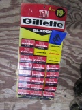 GILLETTE BLADE DISPLAY WITH RAZORS