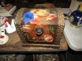 SMALL HAND PAINTED CHEST 10 X 7 X 8