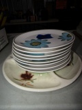 NORITAKE PLATES AND LAZY SUSAN DISH