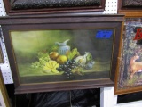 EARLY STILL LIFE FRAMED UNDER GLASS 31 X 22