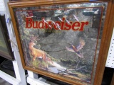 BUDWEISER MIRRORED ADVERTISING 33 X 30