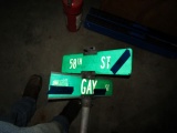 58 AND GAY STREET SIGN