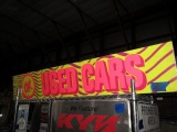 PAPER OK USED CARS SIGN 5 X 10 INCH