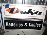 DEKA BATTERIES AND CABLE TIN SIGN 24 X 16