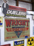 WRIGHT TRUCKING SIGN 29 X 27