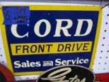 CORD FRONT DRIVE SIGN METAL 12 X 9