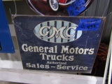 GMC GENERAL MOTORS SIGN METAL