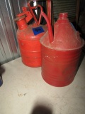 PAIR OF VINTAGE 1 GALLON FUEL CANS