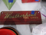 WEATHER HEAD FUEL LINE DISPLAY APPROX 21 X 7