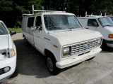 1990 FORD E250 CARGO VAN NOT RUNNING 55710 MILES SHOWING AUTO TRANS 5.0 L A