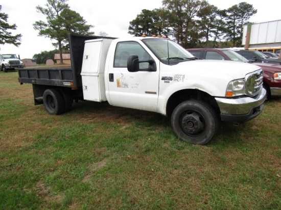 #3001 2001 FORD 450 7.3 L DIESEL 4X4 172873 MILES TRANS TROUBLE MANUAL WIND