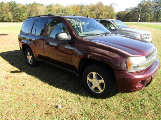 #5502 2006 CHEVY TRAILBLAZER LS 4X4 114740 MI AUTO TRANS LEATHER SUNROOF GO