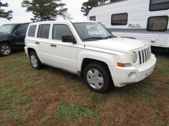 #4504 2008 JEEP PATRIOT 167087 MILES AUTO TRANS POWER PACKAGE AC HEAT CLOTH