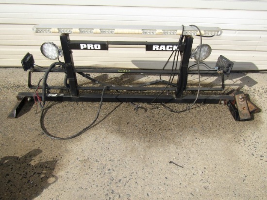 #6311 PRORACK STK HEADACHE RACK WITH LIGHTS AND LIGHT BAR HAS MOUNTING BRAC