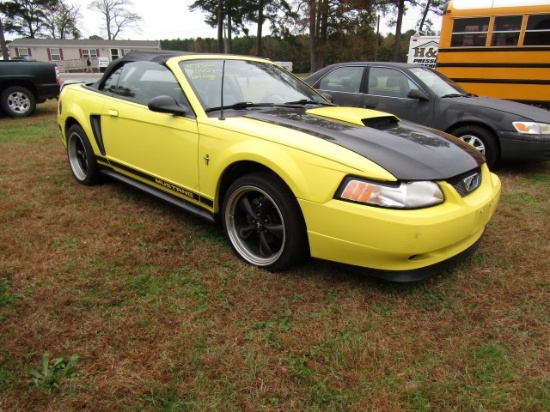 #4502 2000 FORD MUSTANG CONVERTIBLE MILEAGE UNKNOWN AUTO TRANS LEATHER SEAT