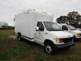 #6602 1997 FORD BOX TRUCK E350 151877 MI AUTO TRANS MANUAL WINDOWS MANUAL L