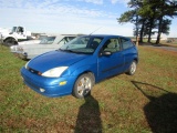 #1202 2001 FORD FOCUS ZX3 242446 MI AUTO TRANS CLEAN INTERIOR DAMAGE TO QTR