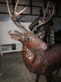 #4801 BRONZE DEERE APPROX 200+LBS NUMBERED 1/50 APPROX 6' TALL 5' WIDE MARK