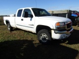 #2403 2005 GMC 2500 HD SIERRA EXTENDED CAB LONG BED TOW MIRROS RUST ON BODY
