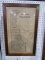 FRAMED MAP OF DELAWARE EARLY UNDER GLASS APPROXIMATELY 30 X 18