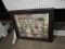 PAINTING BY B BROWN ANTIQUE STYLE FRAME 24 X 20