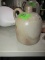 ANTIQUE SALT GLASE WHISKEY JUG S ULMAN AND BROS LIQUOR DEALERS MAIN STREET