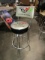 SILVER CORVETTE BAR STOOL