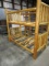 NATURAL FINISH LOG FURNITURE BUNK BED WITH SINGLE SIZE BOTTOM BED AND SINGL