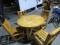 LOG FURNITURE TABLE WITH FOUR MATCHING CHAIRS THE TABLE IS APPROX 44 INCH A