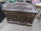 ANTIQUE CARPENTERS BOX WITH 7 CONCEALED DRAWERS ON WHEELS APPROX 29 INCH X